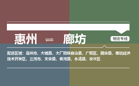 惠州到廊坊开发区