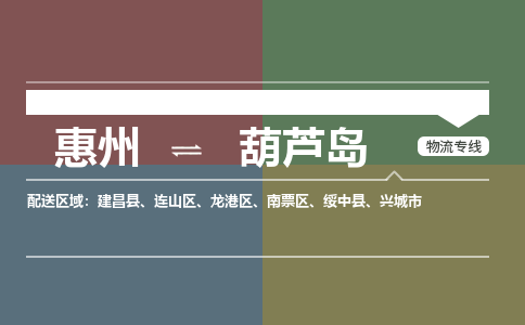 惠州到葫芦岛龙港区