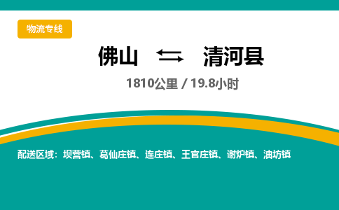 佛山到青河县
