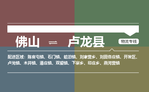 佛山到卢龙县