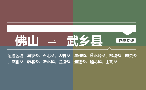佛山到武乡县