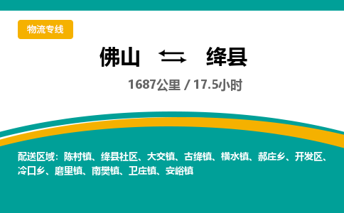 佛山到绛县
