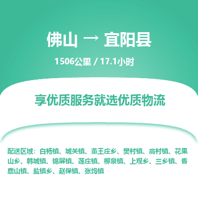 佛山到宜阳县