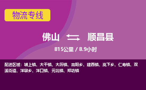 佛山到顺昌县