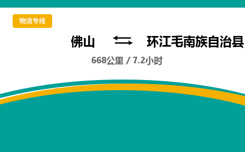 佛山到环江县