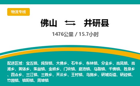 佛山到井研县
