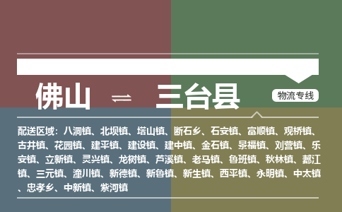 佛山到三台县