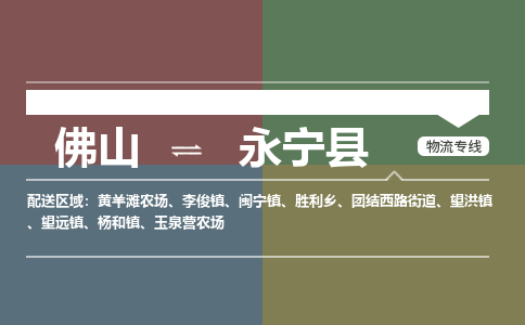 佛山到永宁县